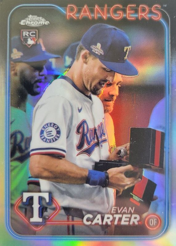 TOPPS 以外　 EVAN CARTER 2024 Topps Evan Carter Gold World Series Auto Rookie 50